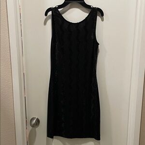 Planet Gold Black Sleeveless Sheath Mini Dress